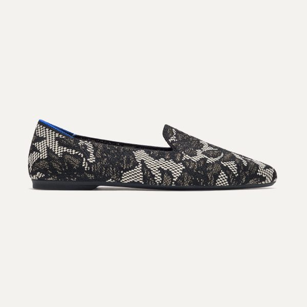 The Almond Loafer - Black Chantilly - Image 5