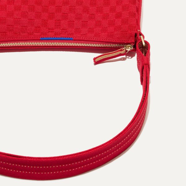 The Casual Crossbody - Red Crisp Basketweave - Image 7