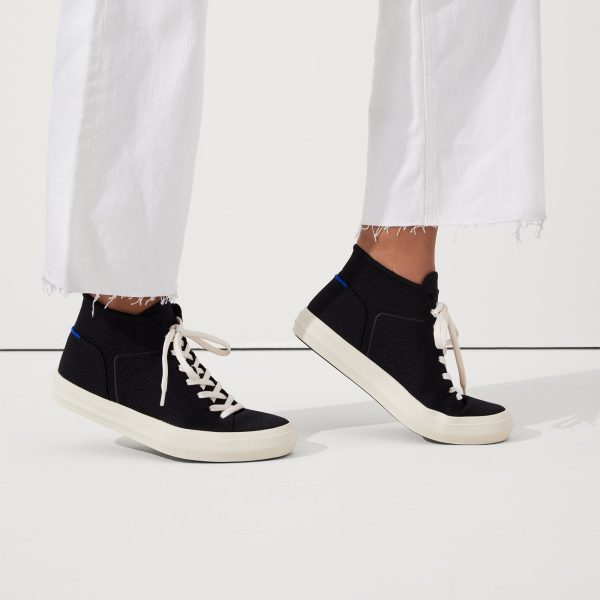 The Women's High Top Sneaker - Black - Image 2
