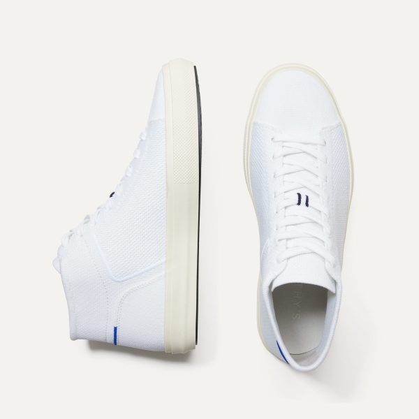 The Men's High Top Sneaker - Bright White - Image 4