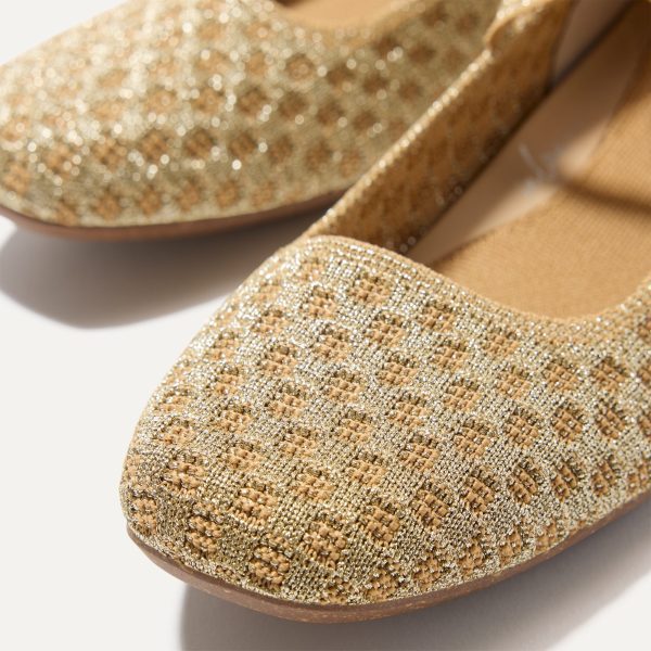 The Max Square Mary Jane - Golden Sun Basketweave - Image 7