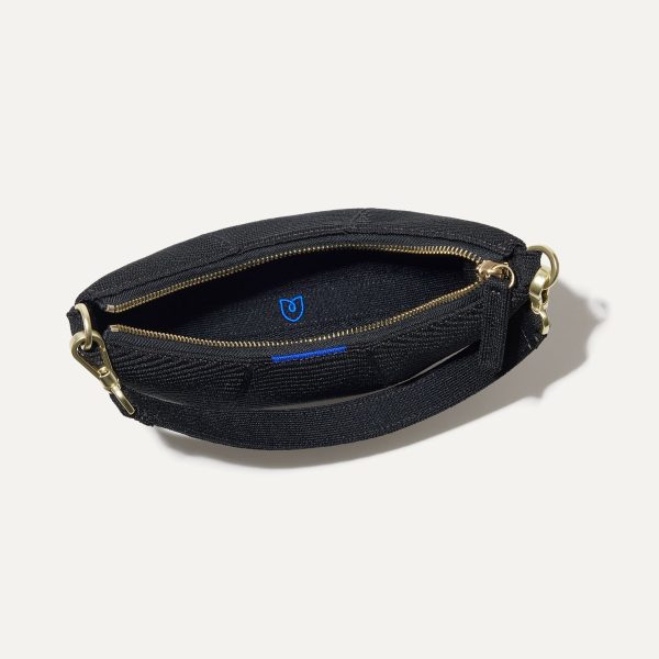 The Mini Crescent Bag - Black - Image 6